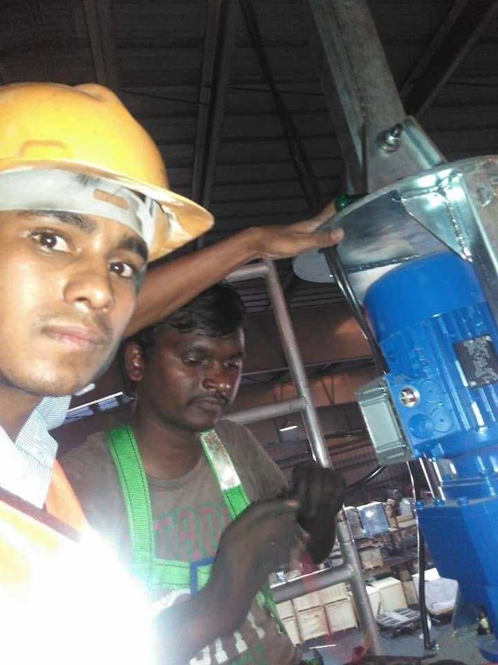 Big fan motor installation by our team